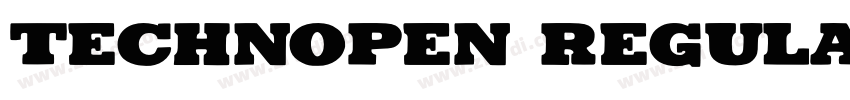 Technopen Regular字体转换